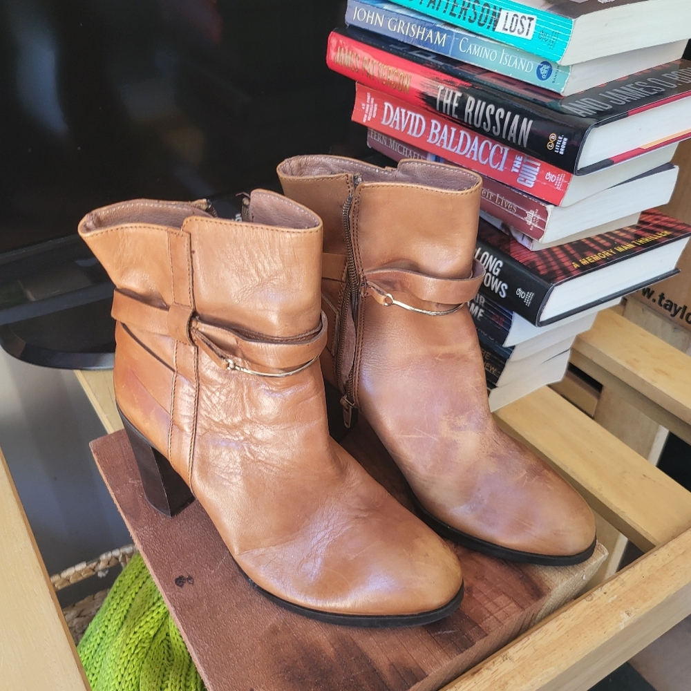 Italian leather boots